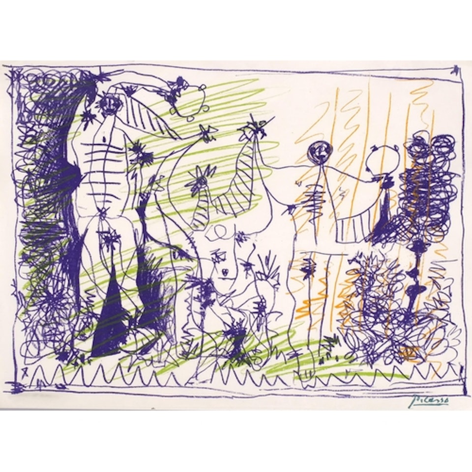 original colour lithograph poster by Pablo Picasso