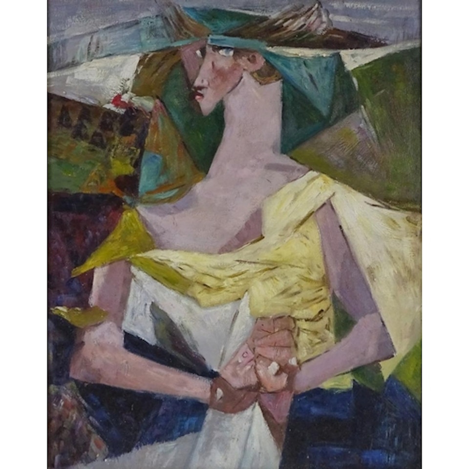 Cubist style portrait by Pablo Picasso