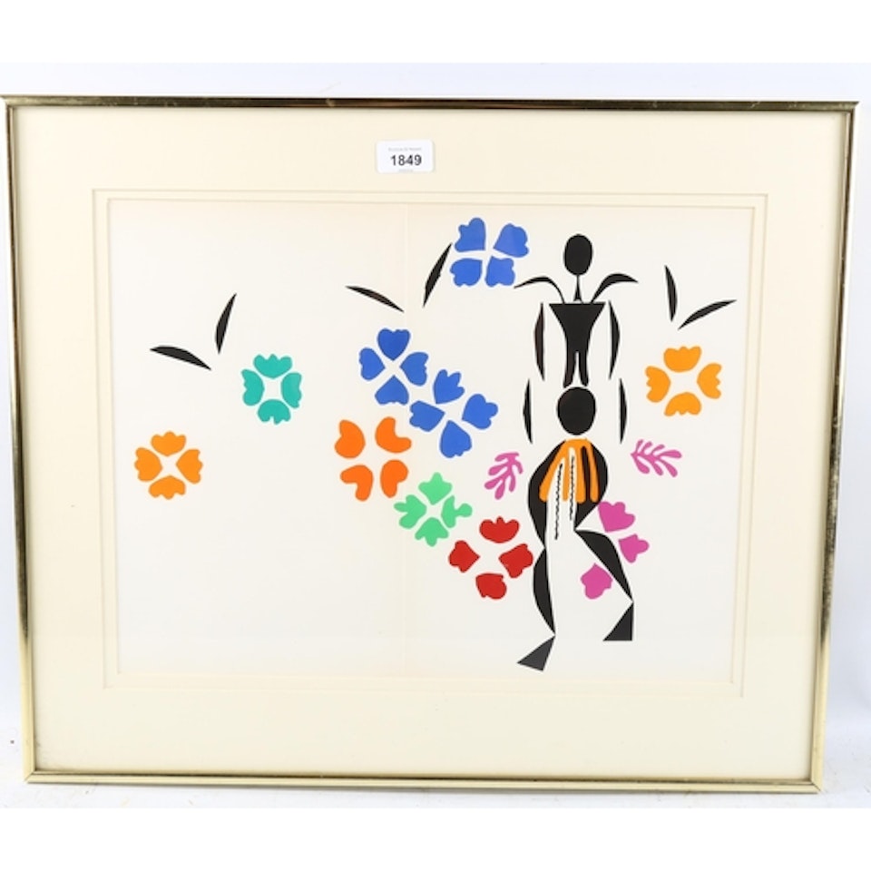 lithograph cut-out by Henri Matisse