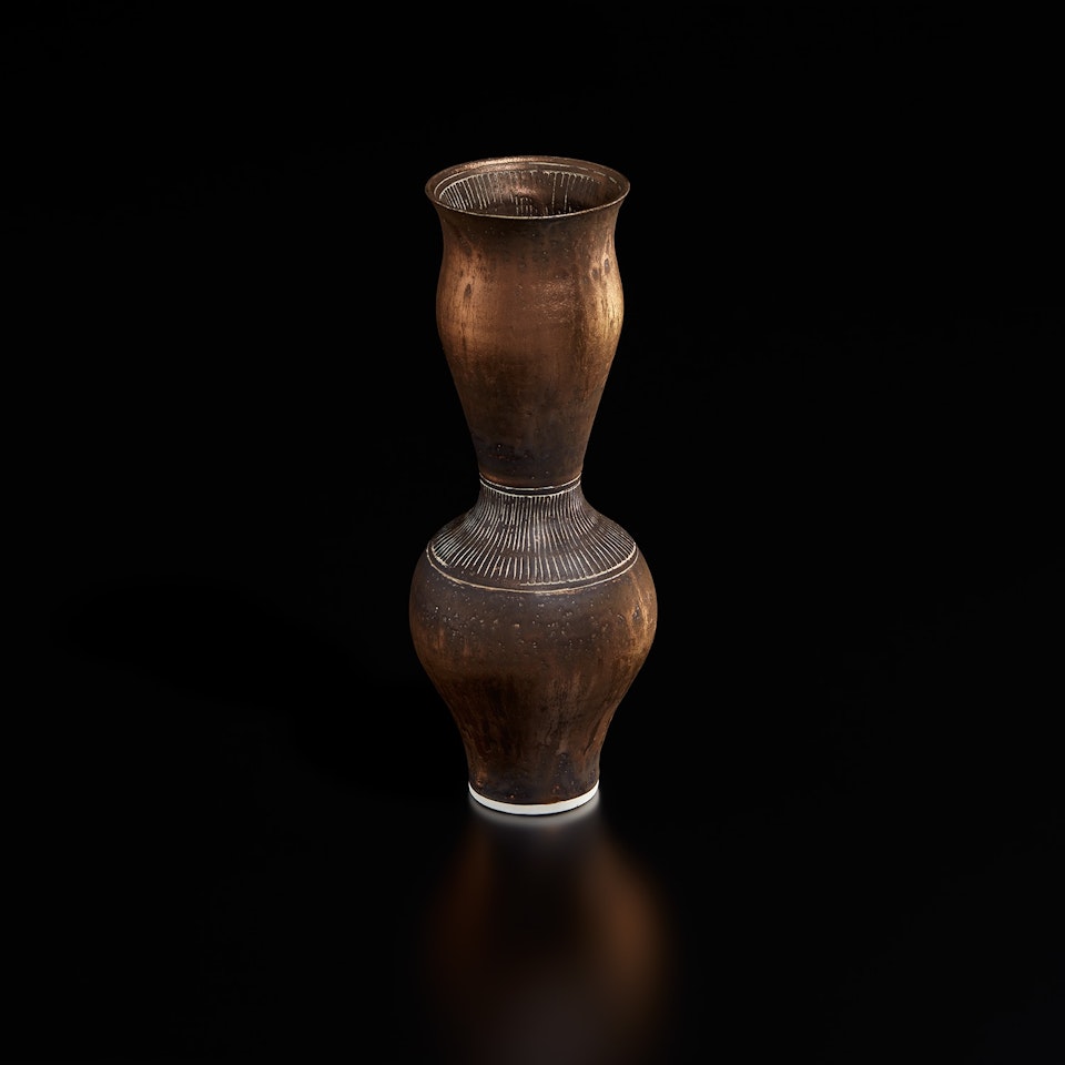 "Byzantine" vase by Lucie Rie