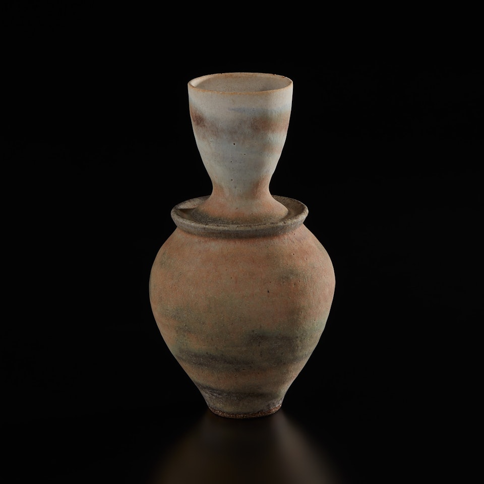 Rare composite vase by Lucie Rie