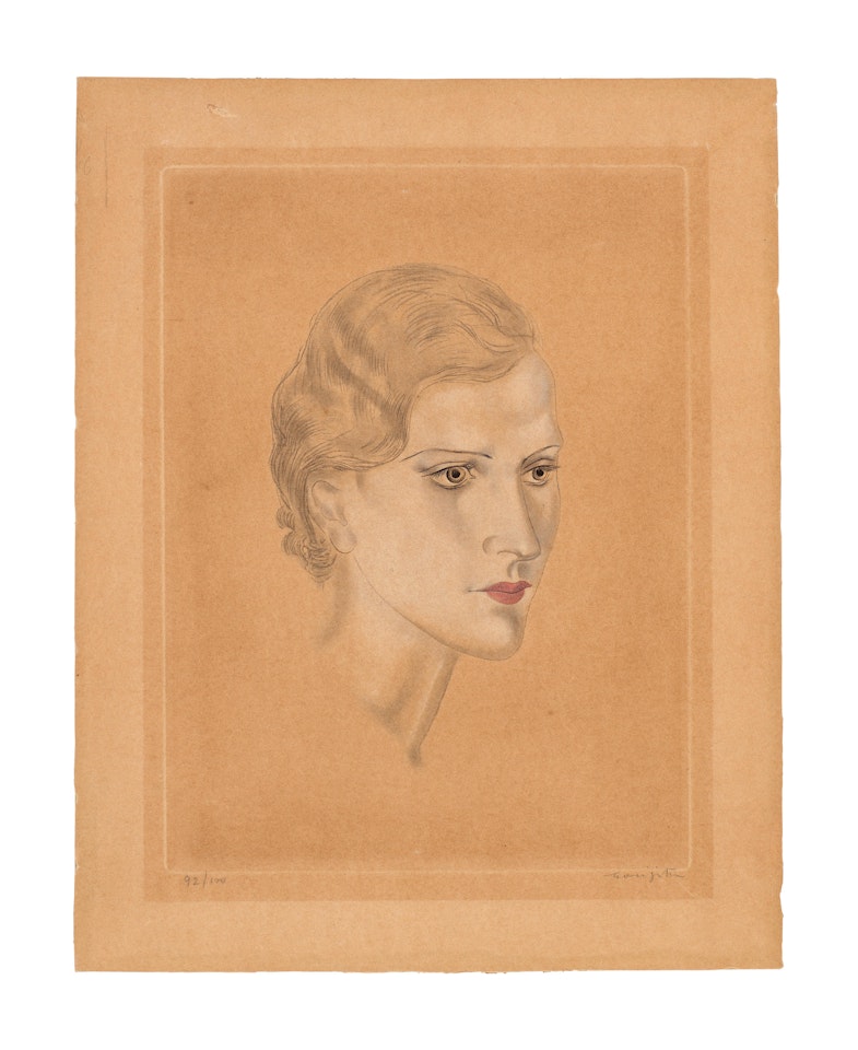 Portrait de Femme (Buisson 27.47) by Leonard Tsuguharu Foujita