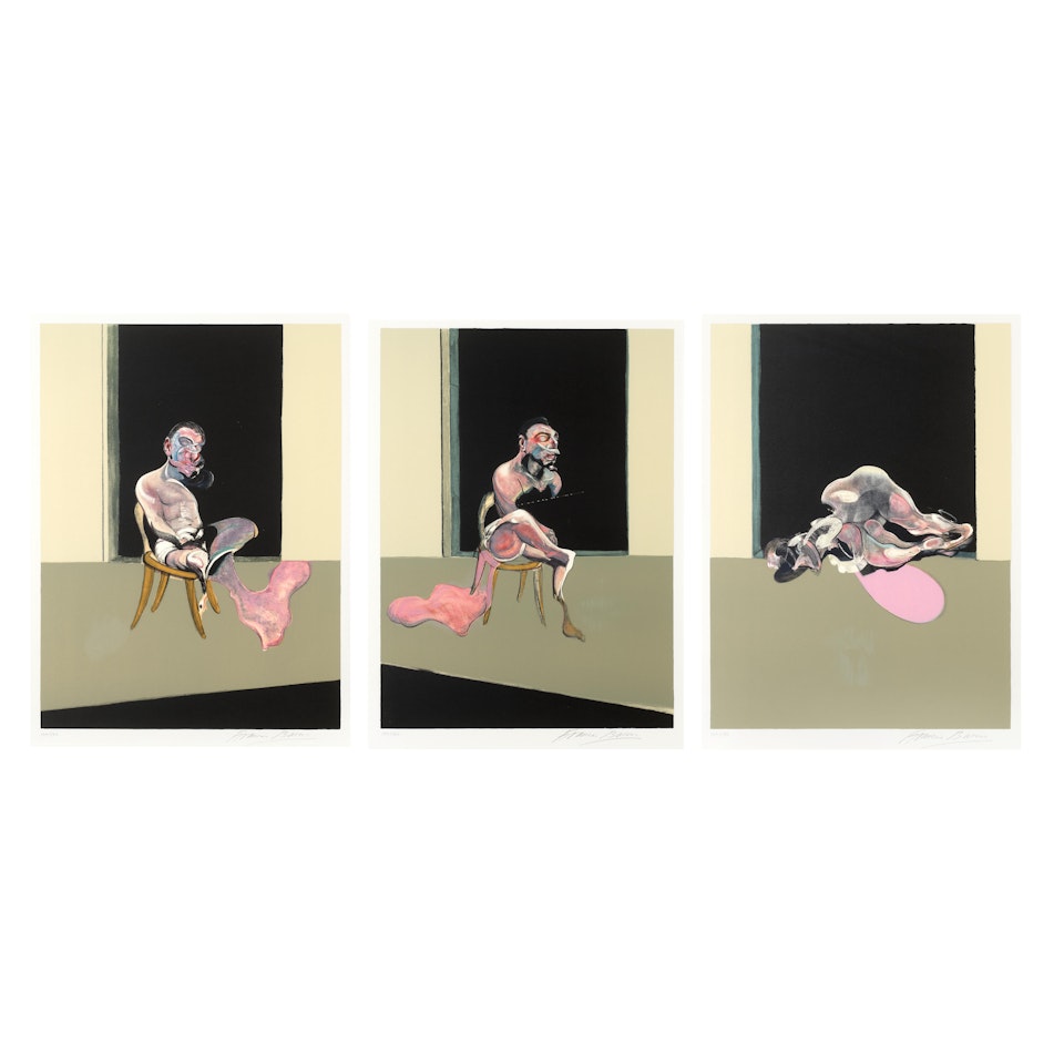 Triptyque Août 1972, after "Triptych August 1972" (Sabatier 23; Tacou 24) by Francis Bacon