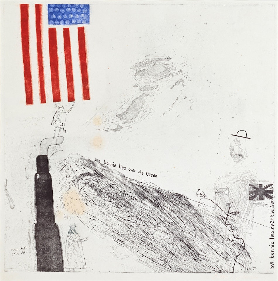 My Bonnie Lies Over the Ocean (Scottish Arts Council 13; M.C.A. Tokyo 29) by David Hockney