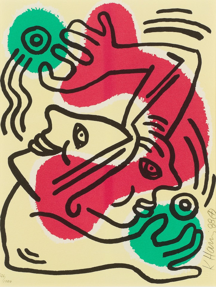 International Volunteer Day (Littmann p. 93) by Keith Haring