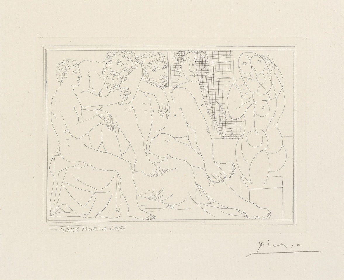 Sculpteurs, Modèles et Sculpture, from La Suite Vollard (Bloch 149; Baer 301 Bd) by Pablo Picasso