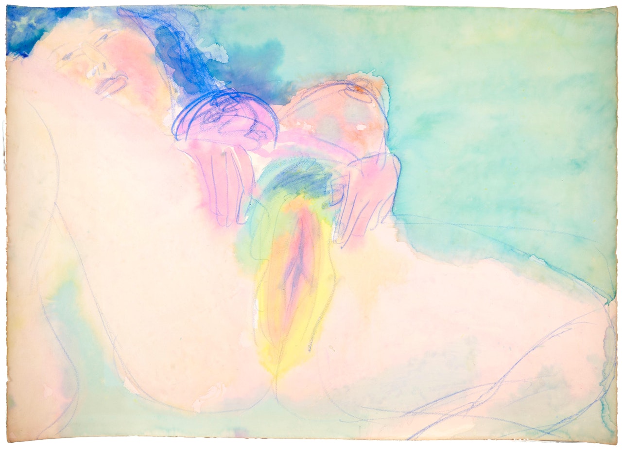 Erotic Nude by Walasse Ting