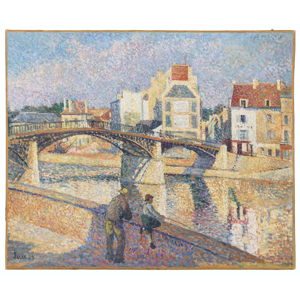 Lagny, le pont de fer sur la Marne by Maximilien Luce