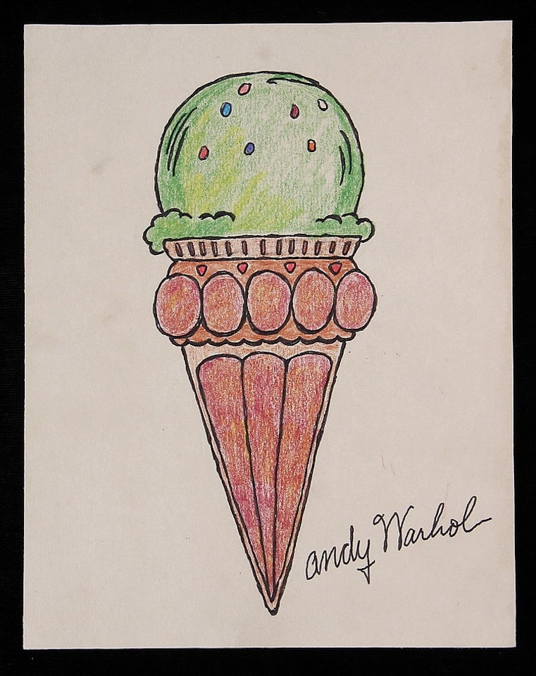 Ice Cream Cone by Andy Warhol