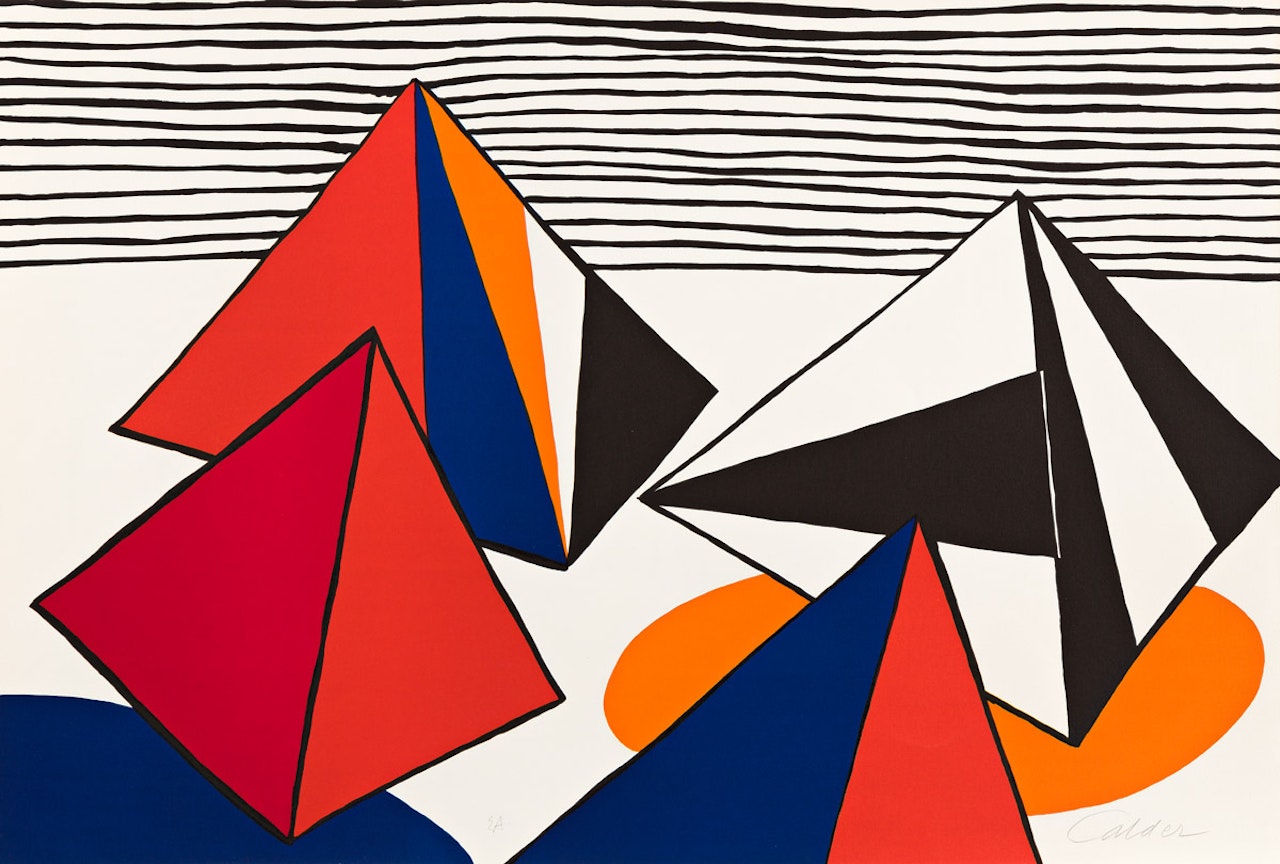 Les Pyramides Grandes by Alexander Calder