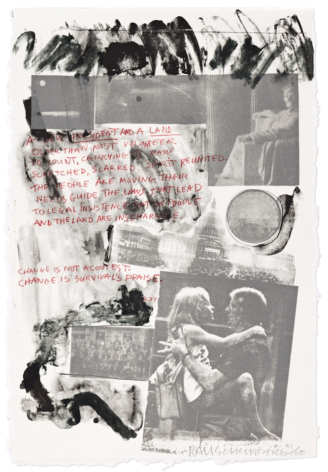 1977 Presidential Inauguration by Robert Rauschenberg