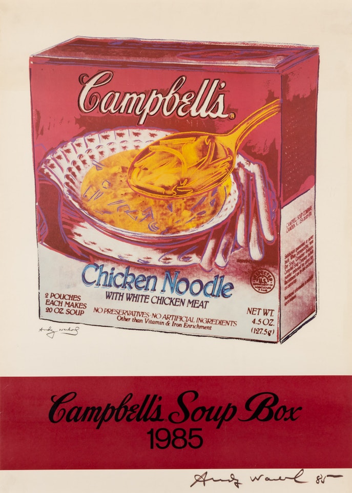 Campbell's Chicken Noodle Soup Poster by Andy Warhol