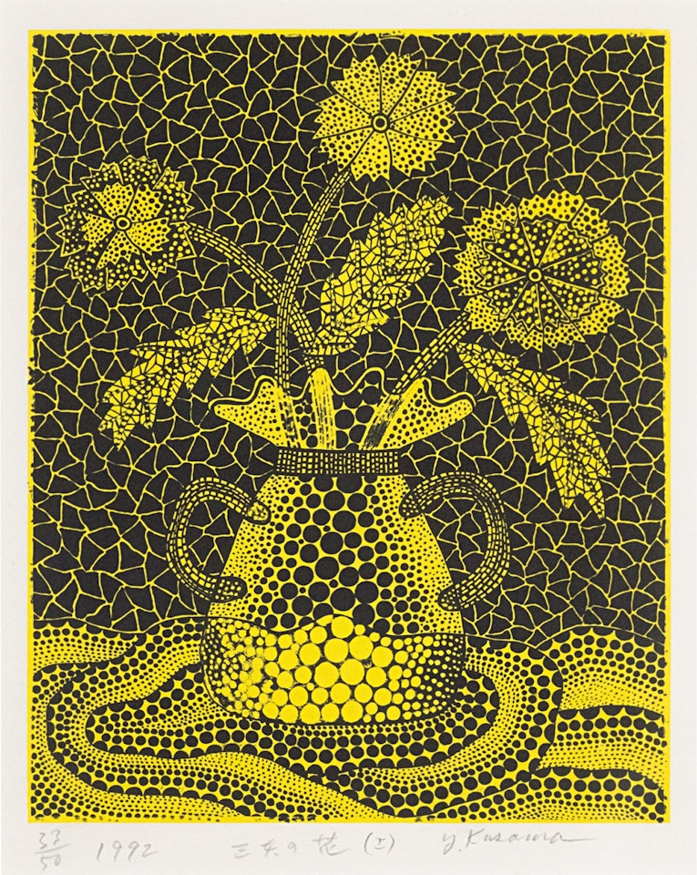 Three Flowers (I) (K. 160) by Yayoi Kusama