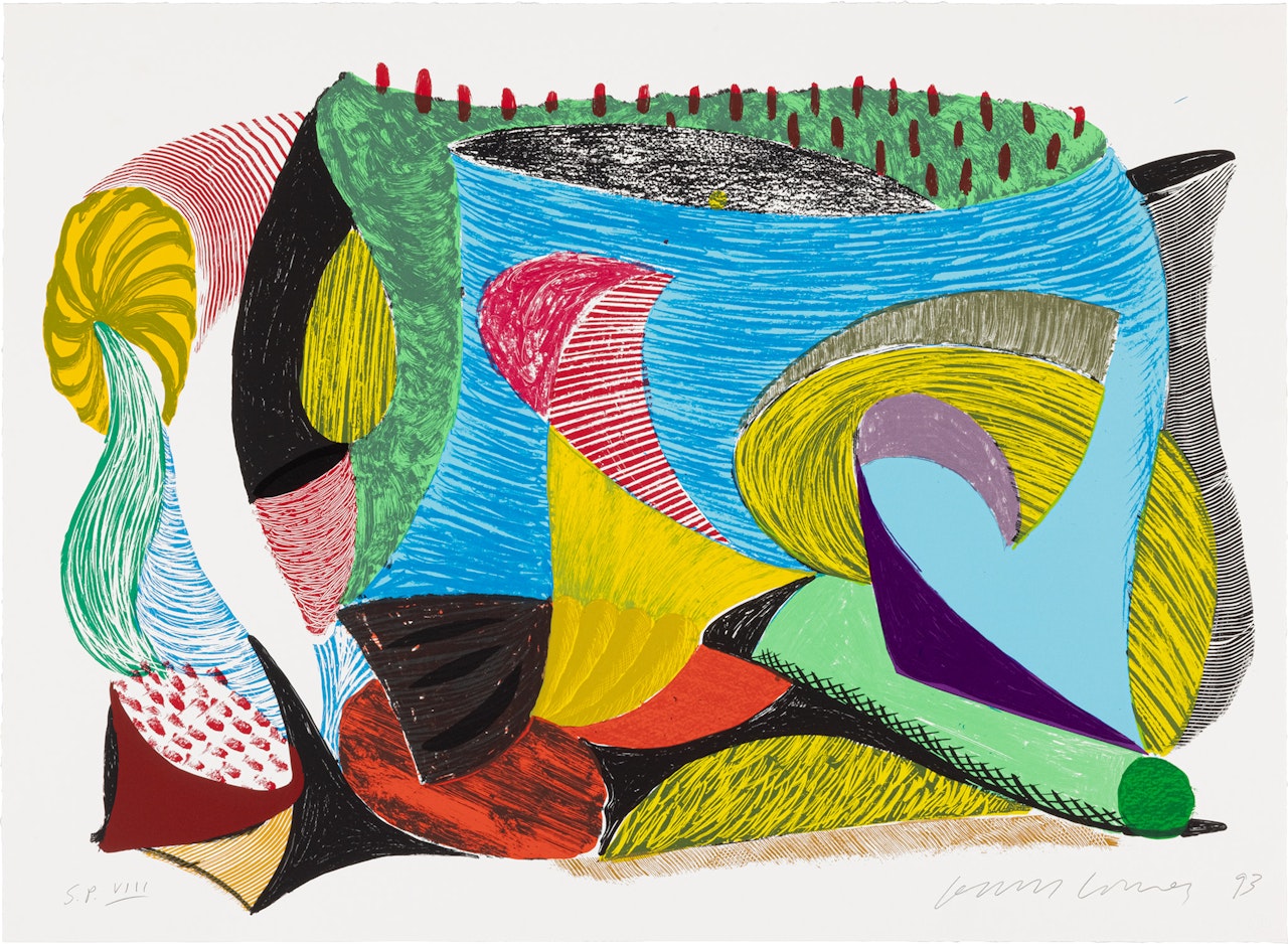 Above and Beyond, from Some More New Prints (G. 1625, M.C.A.T. 339) by David Hockney