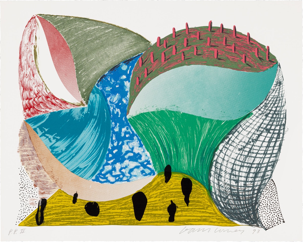 Gorge d"Incre, from Some More New Prints (G. 1624, M.C.A.T. 338) by David Hockney
