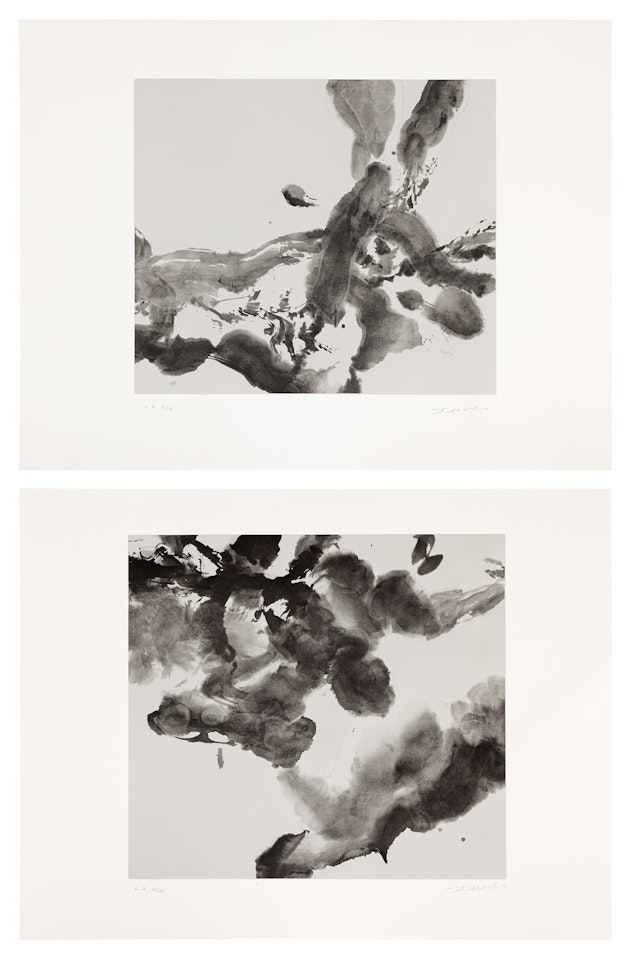 Untitled; and Untitled by Zao Wou-Ki