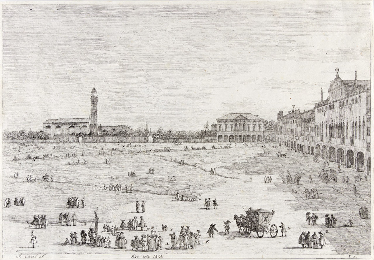 S. Giustina in Prà della Vale e Prà della Valle by Canaletto