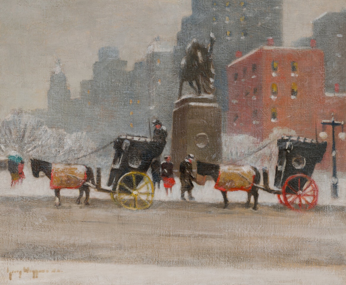 Winter, Central Park South, N.Y. by Guy Carleton Wiggins