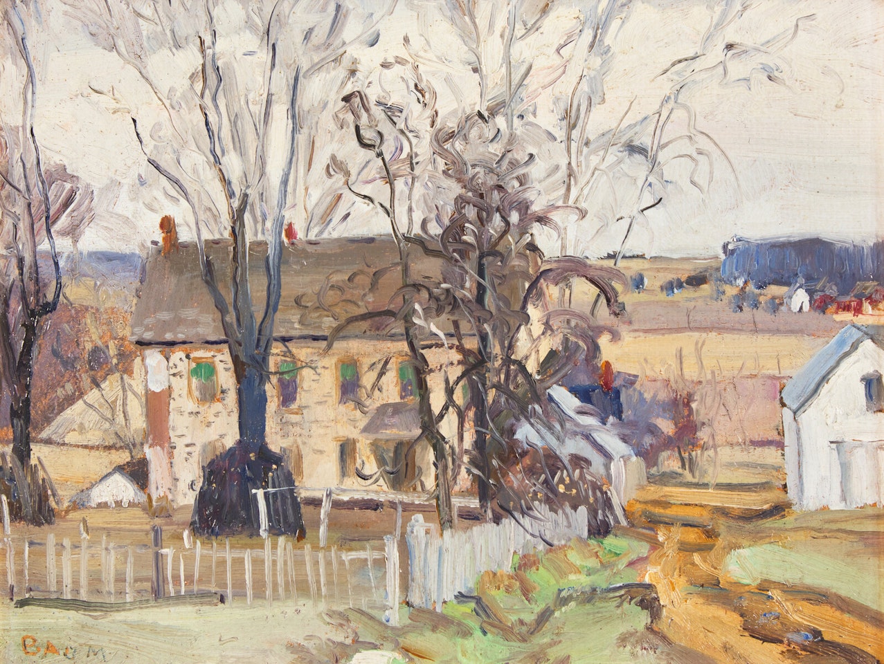 Village, Late Autumn by Walter Emerson Baum