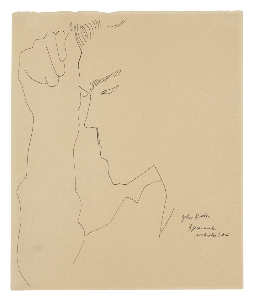 Portrait of a Dancer (John Butler) from Three Promenades with the Lord by Andy Warhol