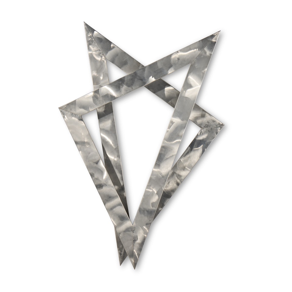 Two Open Triangles Up Wall II by George Rickey