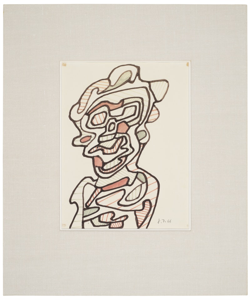 Buste d"homme by Jean Dubuffet