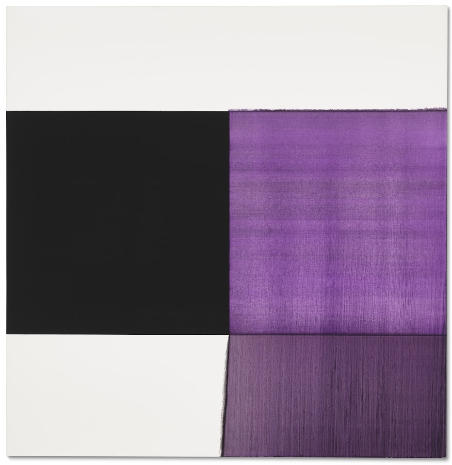 Exposed Painting Cobalt Violet by Callum Innes