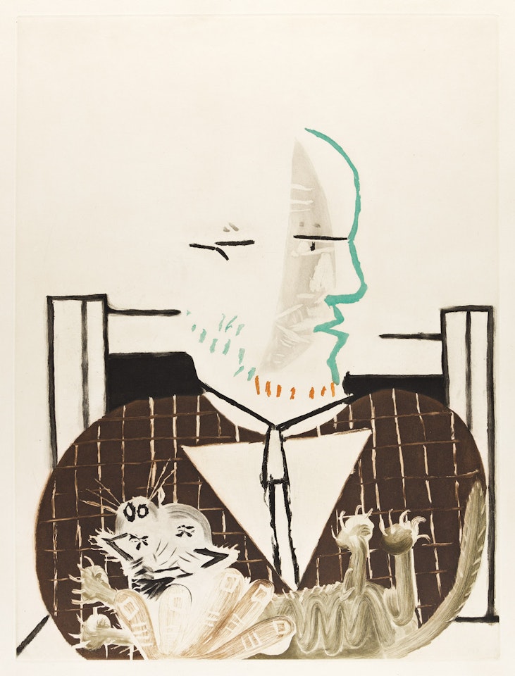 Vollard et son Chat by Pablo Picasso