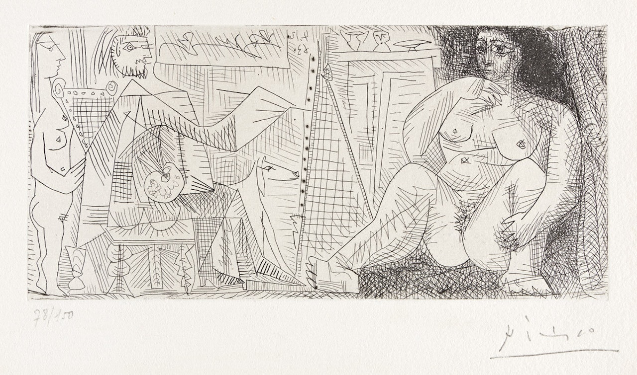 Le Pientre et son Modèle by Pablo Picasso