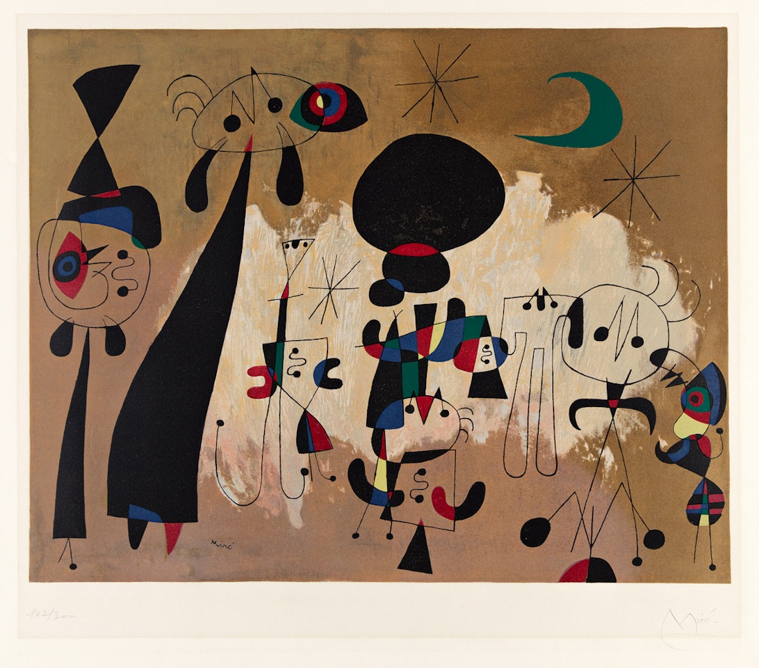 Femme, Lune, Étoile by Joan Miró