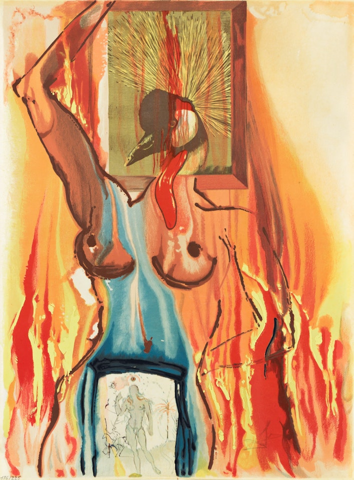 L'Ange de l'alchimie * L'Ouraboros by Salvador Dali