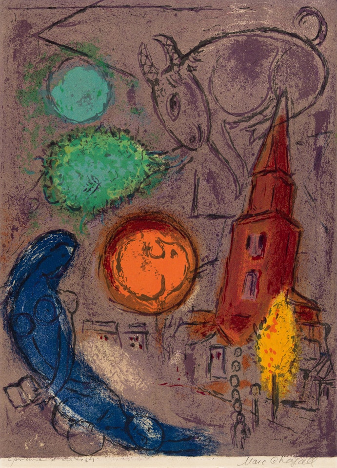 Saint-Germain de Prés by Marc Chagall