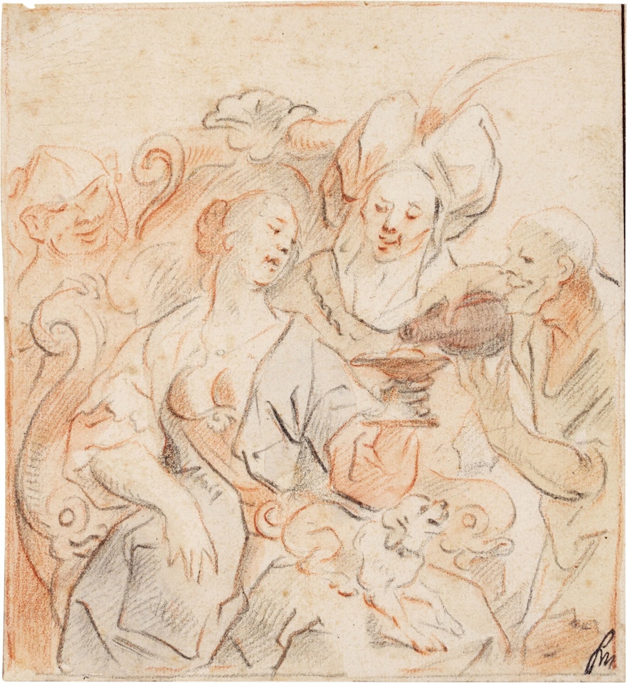 Banquet of Cleopatra and Marc Anthony (?) by Jacob Jordaens