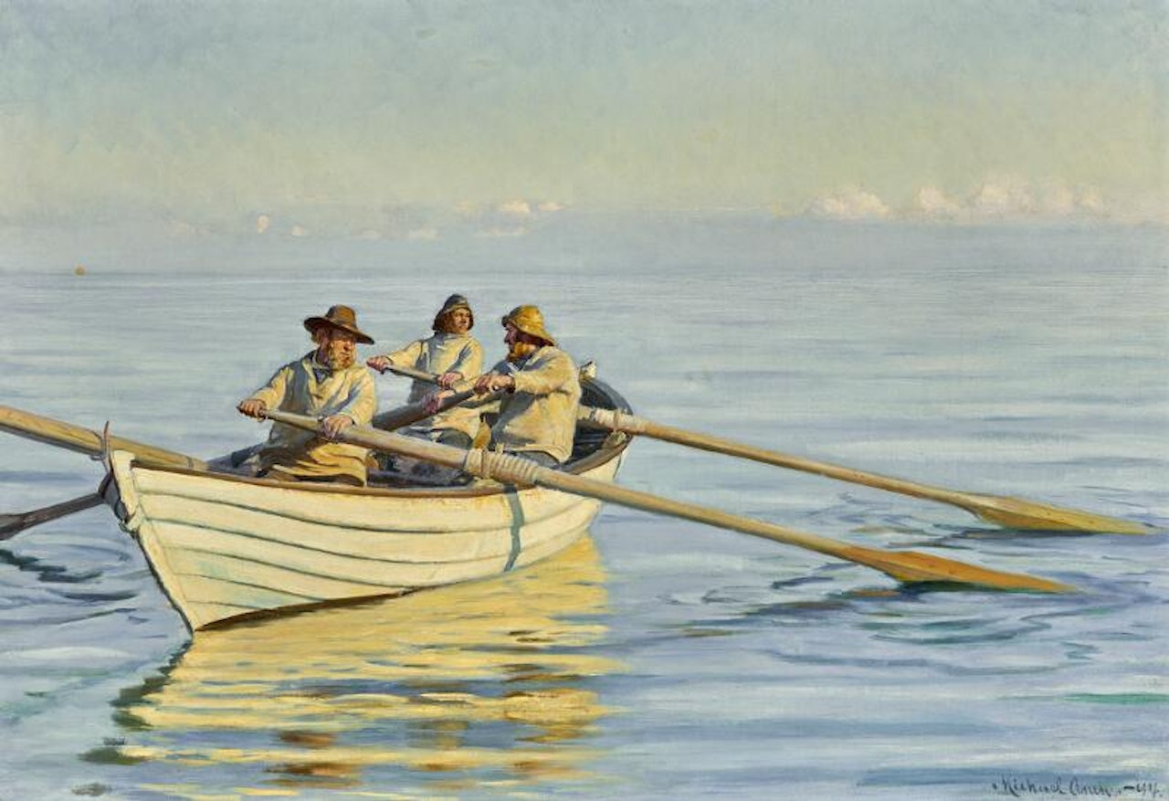 “Sommerdag paa Havet”. Summer day at sea. by Michael Ancher