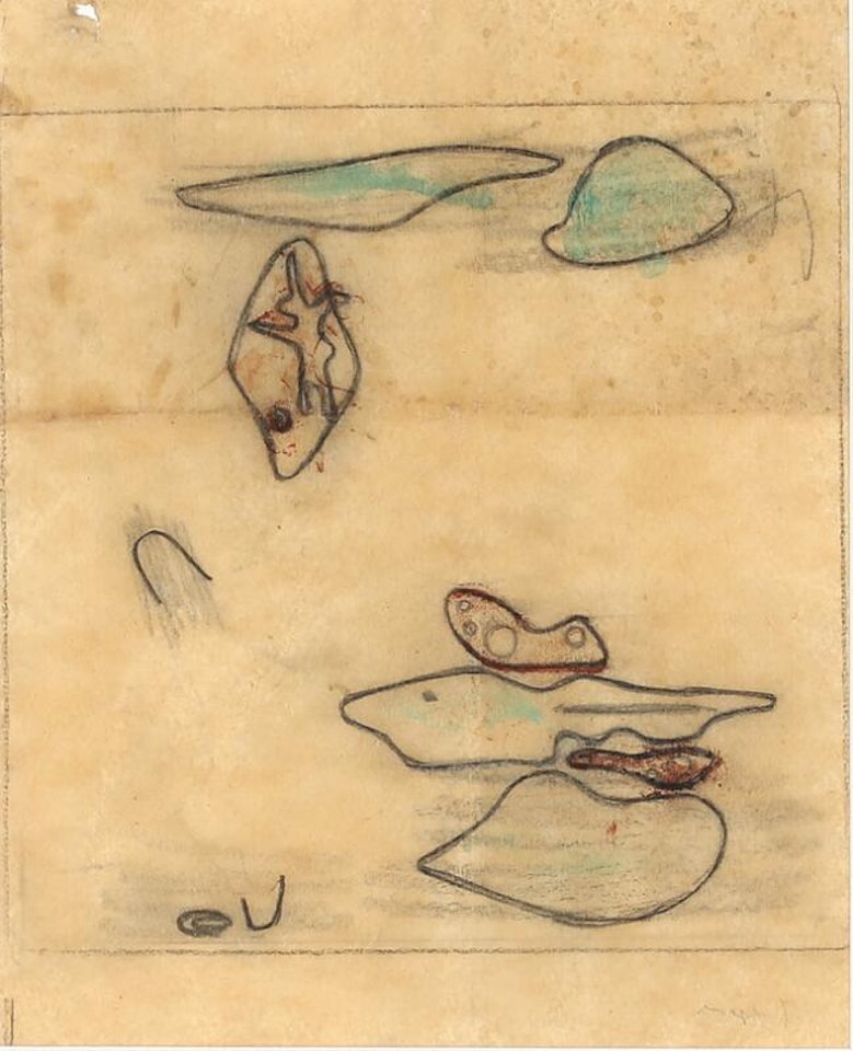 “Pigen i ilden”. Study by Asger Jorn