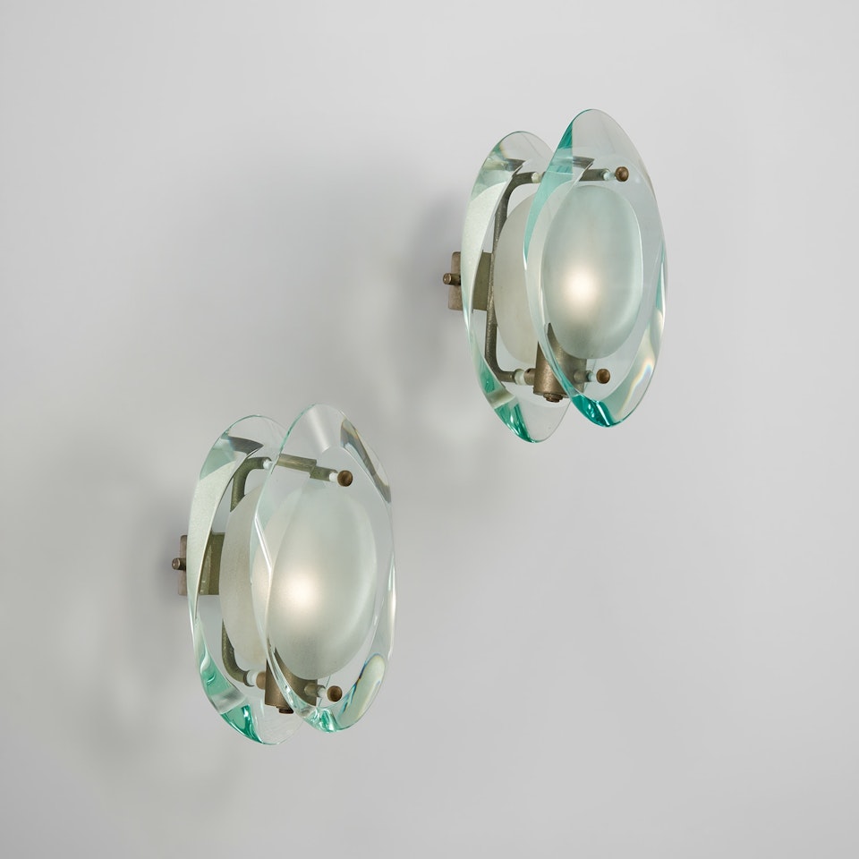 Pair of "Micro" wall lights, model no. 2093 by Max Ingrand