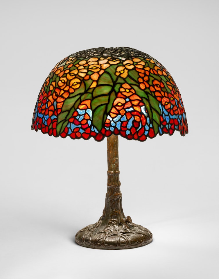 Rare ‘Pony Begonia" Table Lamp by Tiffany Studios