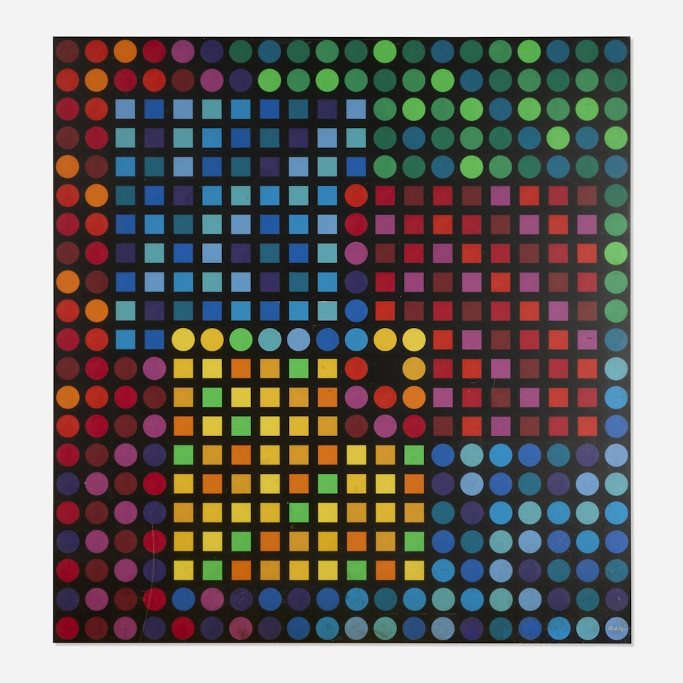 Orion Noir Negative by Victor Vasarely