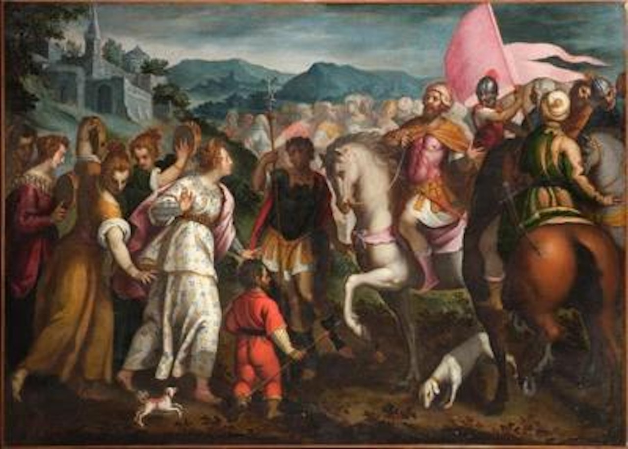 Agamemnon and Iphigenia (?) by Venetian School
