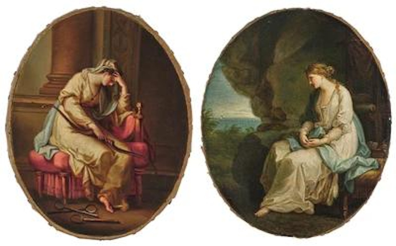 Calypso mourning for Odysseus by Angelica Kauffmann