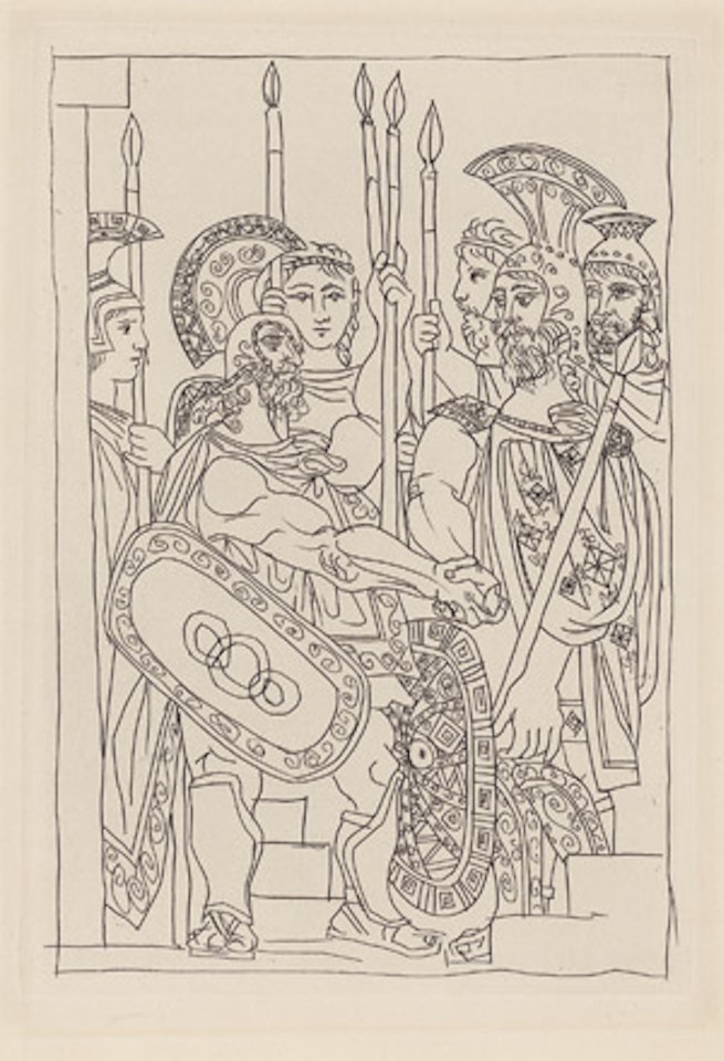 Accord between the Guerriers de Sparte and d"Athènes by Pablo Picasso