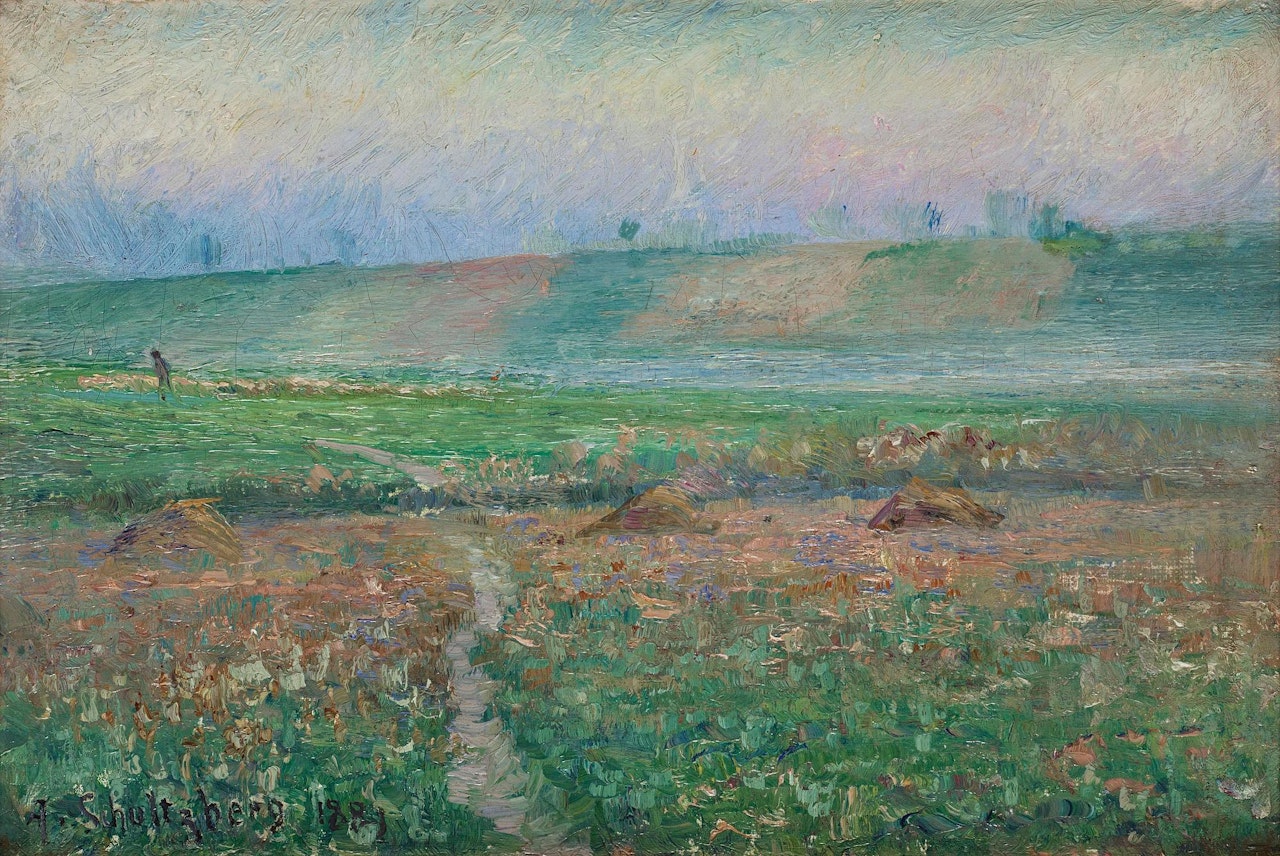 French summer landscape, Grez-sur-Loing by Anshelm Schultzberg