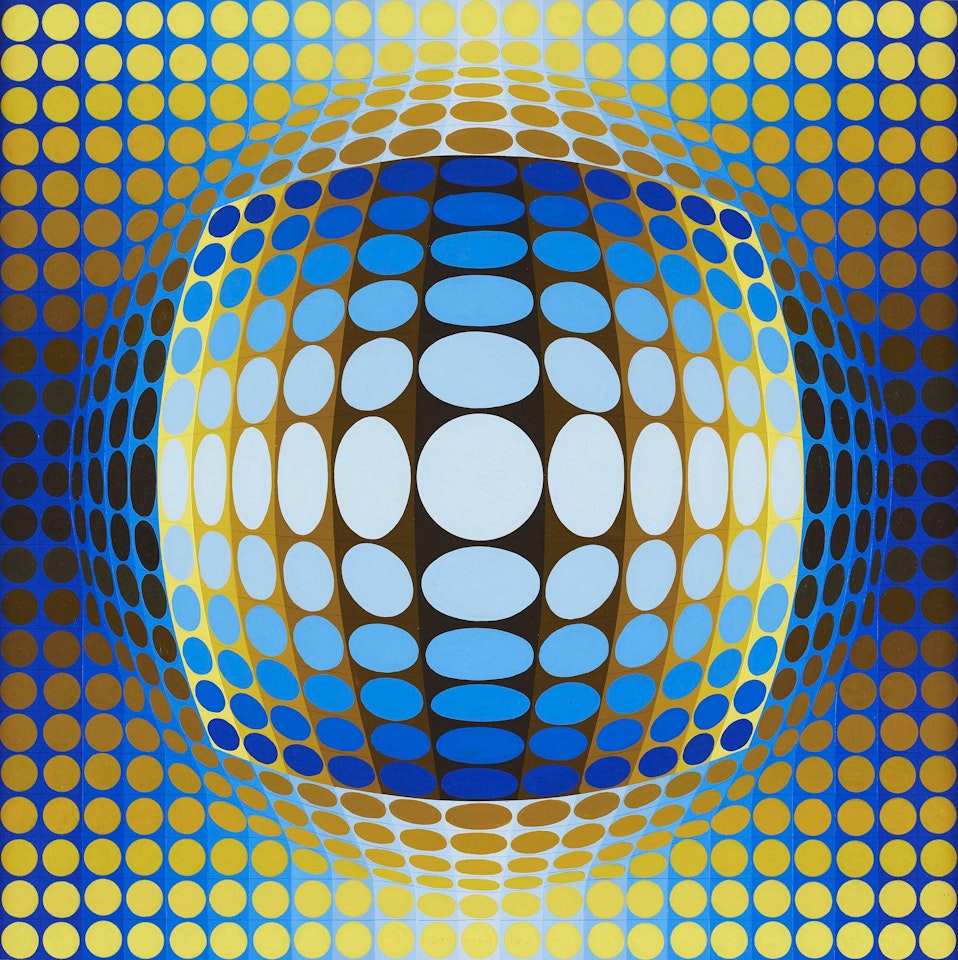 "VEGA-JAUNE" by Victor Vasarely