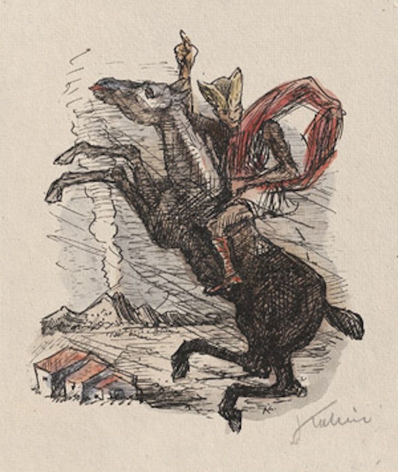 The rider by Alfred Kubin