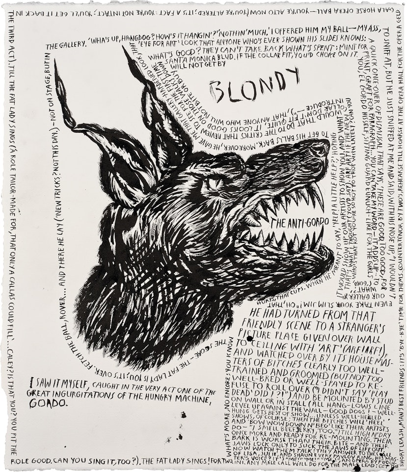No Title (The Anti-Gordo...) by Raymond Pettibon