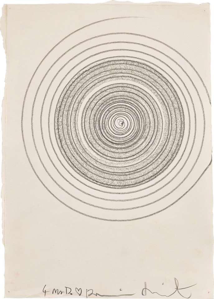 For Mr. D (SPIN Drawing) by Damien Hirst