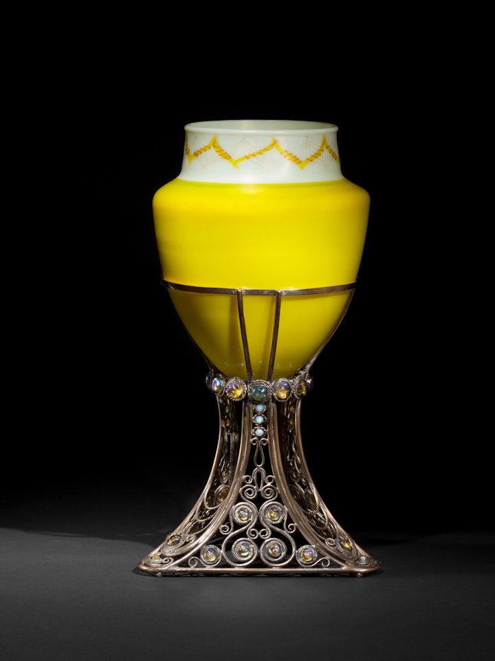 Bronze-Mounted "Byzantine" Vase by Tiffany Studios
