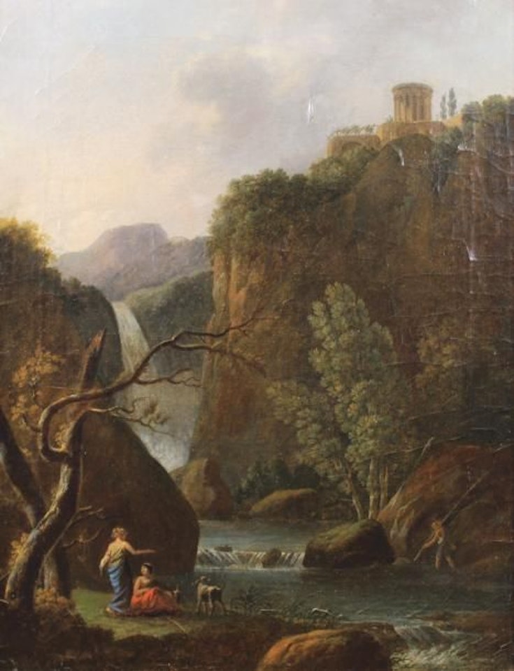 Temple of the Sibyl at Tivoli by French School