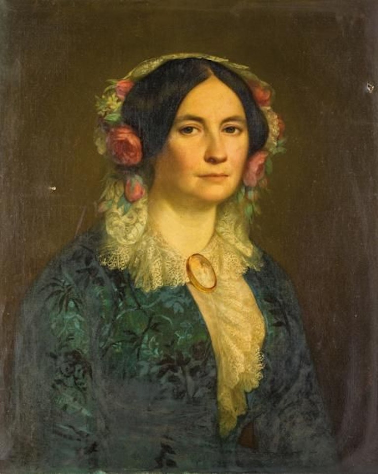 Quality Portrait of a Man and Portrait of a Lady Pair of canvases by French School