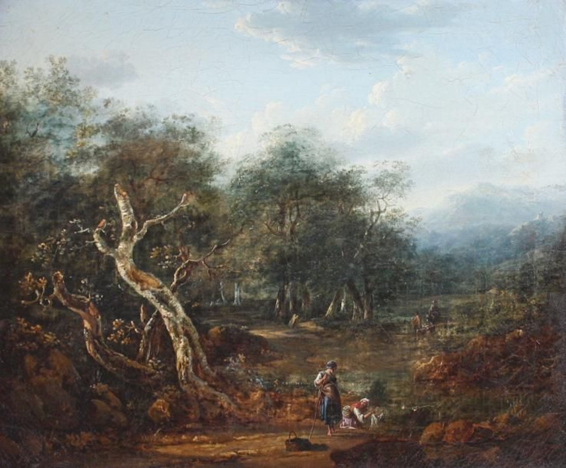 Animated landscape by German School